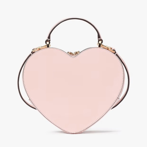 kate spade Bags Kate Spade Valentine Love Shack Heart Patent Leather Crossbody Tea Rose Pink